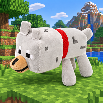 Mini Lobo Peluche del Juego de cubos