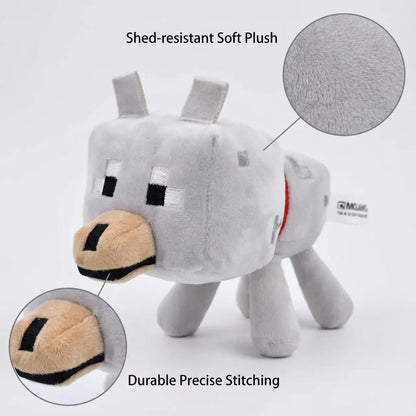 Mini Lobo Peluche del Juego de cubos